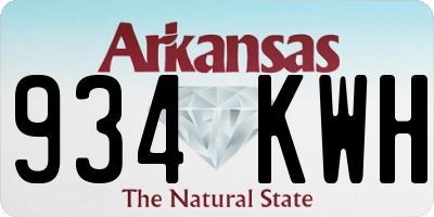 AR license plate 934KWH