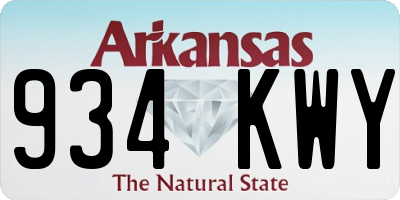 AR license plate 934KWY