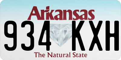 AR license plate 934KXH