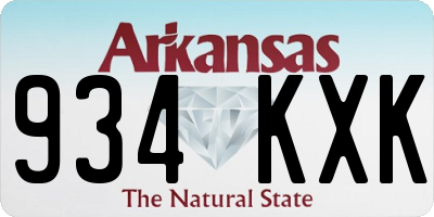 AR license plate 934KXK