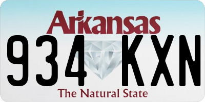 AR license plate 934KXN