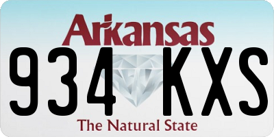AR license plate 934KXS