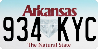 AR license plate 934KYC