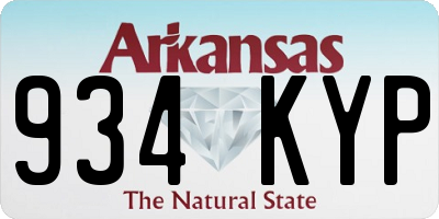 AR license plate 934KYP