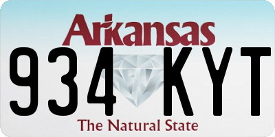 AR license plate 934KYT