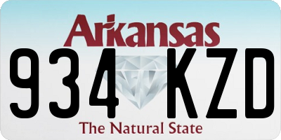 AR license plate 934KZD