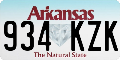 AR license plate 934KZK
