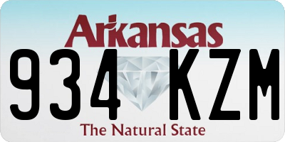 AR license plate 934KZM