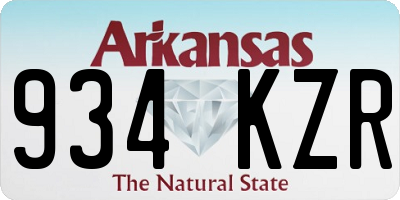 AR license plate 934KZR