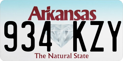 AR license plate 934KZY