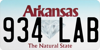 AR license plate 934LAB