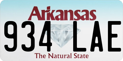 AR license plate 934LAE