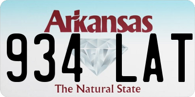 AR license plate 934LAT