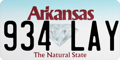 AR license plate 934LAY