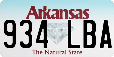 AR license plate 934LBA