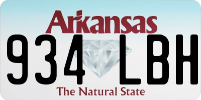 AR license plate 934LBH