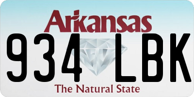 AR license plate 934LBK