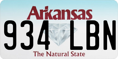 AR license plate 934LBN