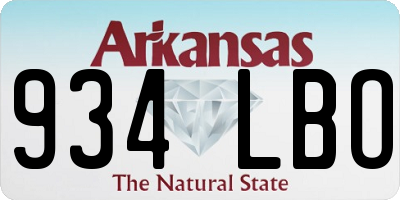 AR license plate 934LBO