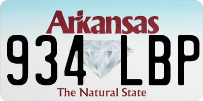 AR license plate 934LBP