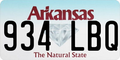 AR license plate 934LBQ