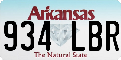 AR license plate 934LBR