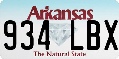 AR license plate 934LBX