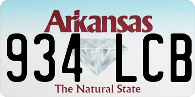 AR license plate 934LCB