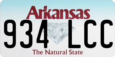AR license plate 934LCC