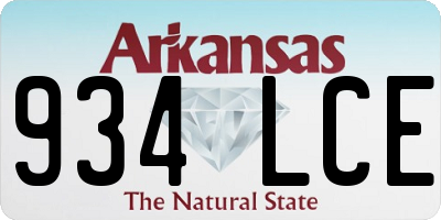 AR license plate 934LCE
