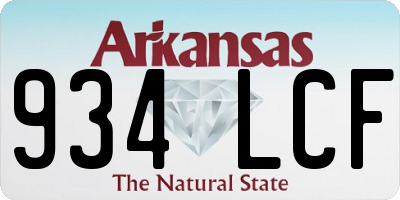 AR license plate 934LCF