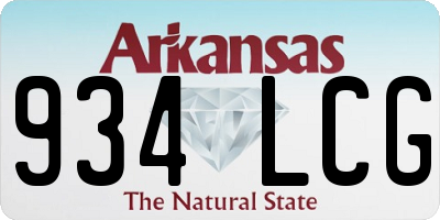 AR license plate 934LCG