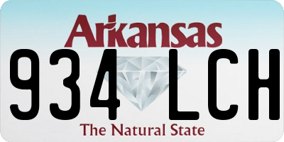 AR license plate 934LCH
