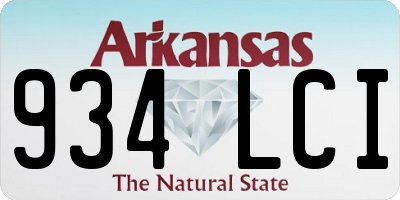 AR license plate 934LCI