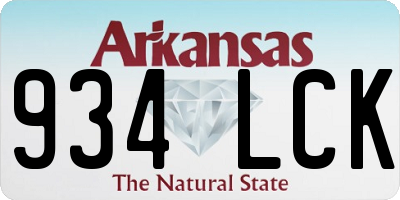 AR license plate 934LCK
