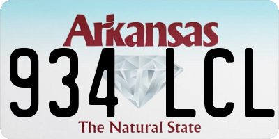 AR license plate 934LCL