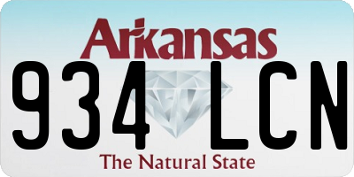AR license plate 934LCN