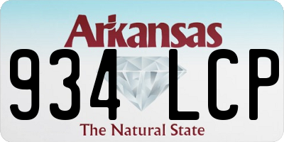 AR license plate 934LCP