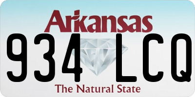 AR license plate 934LCQ