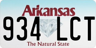 AR license plate 934LCT