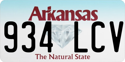 AR license plate 934LCV