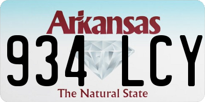 AR license plate 934LCY