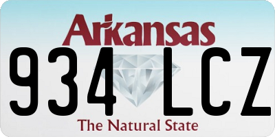 AR license plate 934LCZ