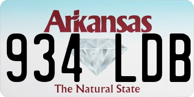 AR license plate 934LDB