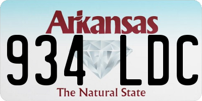 AR license plate 934LDC