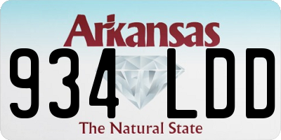 AR license plate 934LDD