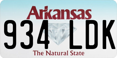 AR license plate 934LDK