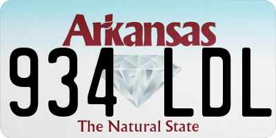 AR license plate 934LDL