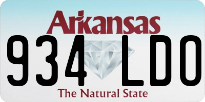 AR license plate 934LDO