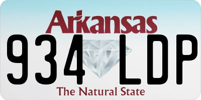 AR license plate 934LDP